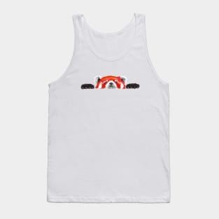 Peekaboo Red Panda is Adorable Tank Top